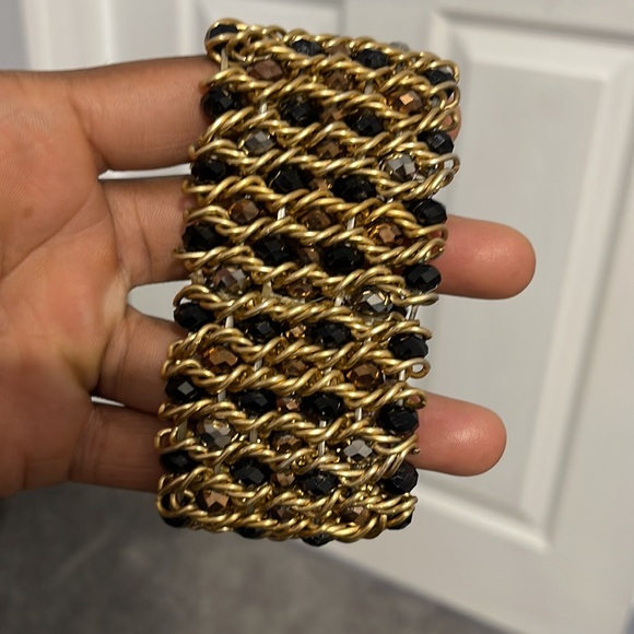 Multi colored jewel stretchy cuff - Picture 3 of 7